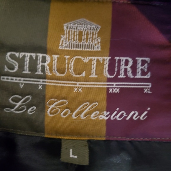 Men's Structure Two Button Wool Blazer - Picture 3 of 4